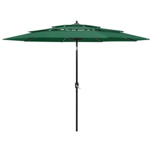 Parasol ogrodowy Zielony 3 m vidaXL 593862