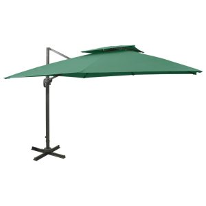 Parasol ogrodowy Zielony 300 x 300 cm vidaXL 594089