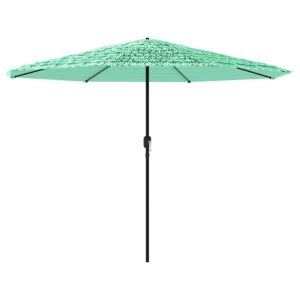 Parasol ogrodowy Zielony 388 x 388 x 248 cm vidaXL 591777