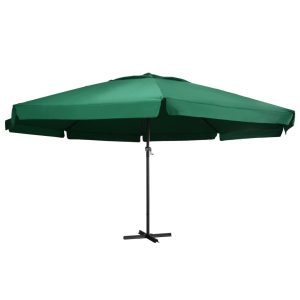 Parasol ogrodowy Zielony 600 cm vidaXL 591711 Parasol ogrodowy Zielony 600 cm vidaXL 591711