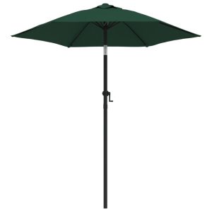 Parasol Ogrodowy Zielony Na Słupku Składany Na Taras Ogród 200 x 224 cm 938990 Parasol Ogrodowy Zielony Na Słupku Składany Na Taras Ogród 200 x 224 cm 938990