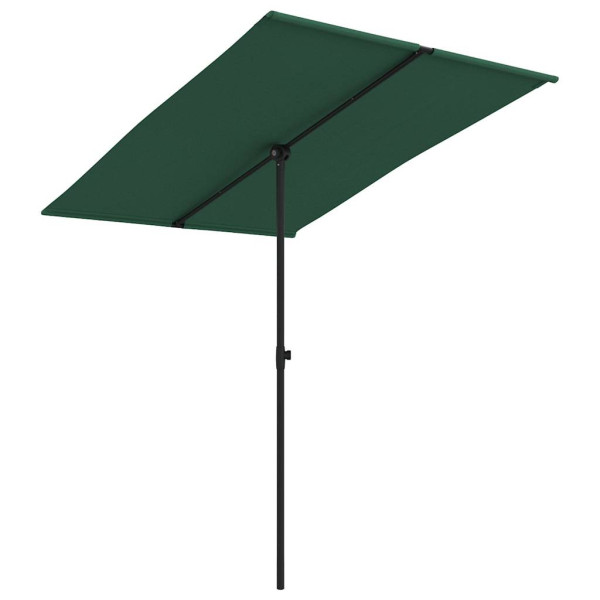 Parasol Ogrodowy Zielony Na Słupku Składany Na Taras Ogród 2x1,5 m 945778