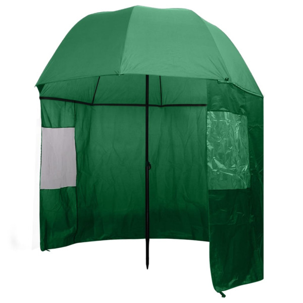 Parasol Ogrodowy Zielony Plażowy Ze Ściankami Bocznymi 300x240 cm 938967