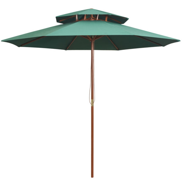 Parasol Ogrodowy Zielony Składany Na Słupku Na Taras Ogród Balkon 270x270 940618