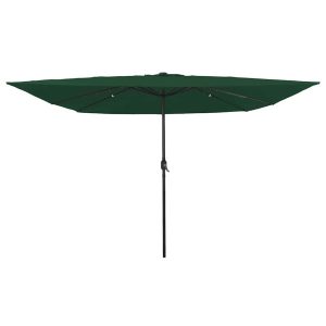 Parasol Ogrodowy Zielony Składany Na Słupku Na Taras Ogród Balkon 938865