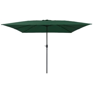Parasol Ogrodowy Zielony Składany Na Słupku Na Taras Ogród Balkon 943545