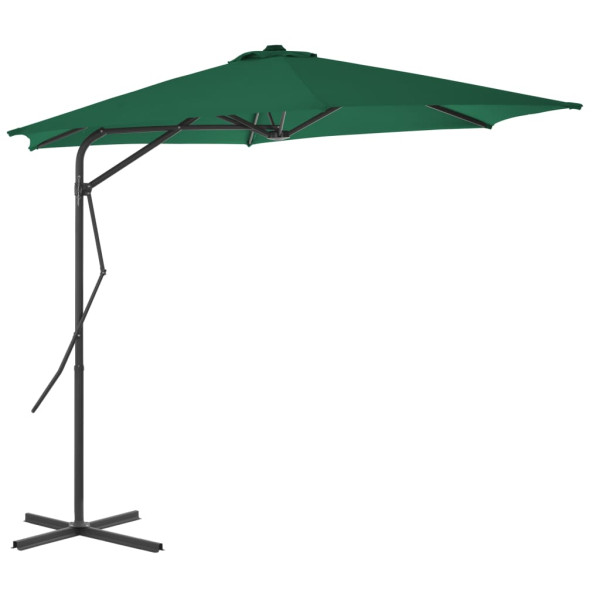 Parasol ogrodowy Zielony vidaXL 591726
