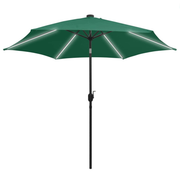 Parasol ogrodowy Zielony vidaXL 593809