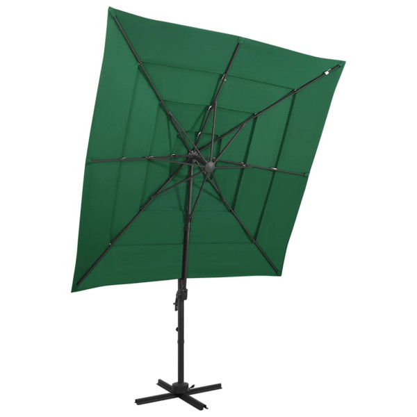 Parasol ogrodowy Zielony vidaXL 591641
