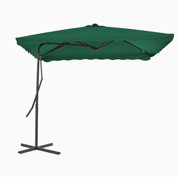 Parasol ogrodowy Zielony vidaXL 597677