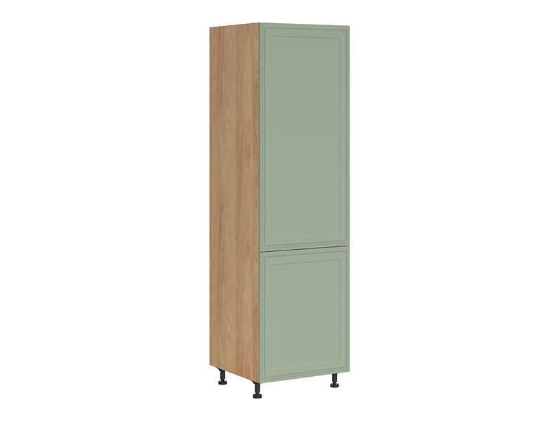 Szafka kuchenna dolna Verdi 60 cm wysoka lewa z szufladami dąb hikora/szałwia mat 926390