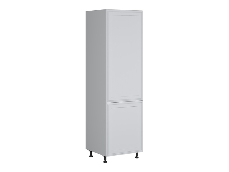 Szafka kuchenna dolna Verdi 60 cm wysoka lewa z szufladami jasny szary mat 382049