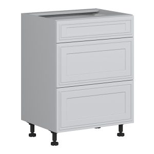 Szafka kuchenna dolna Verdi 60 cm z szufladami cichy domyk jasny szary mat 382043 Szafka kuchenna dolna Verdi 60 cm z szufladami cichy domyk jasny szary mat 382043