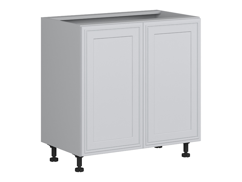 Szafka kuchenna dolna Verdi 80 cm dwudrzwiowa jasny szary mat 46953