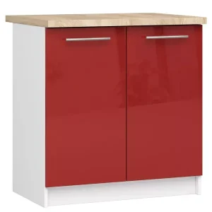 Szafka kuchenna dolna w kolorze czerwonym – Maax 638499 Szafka kuchenna dolna w kolorze czerwonym – Maax 638499