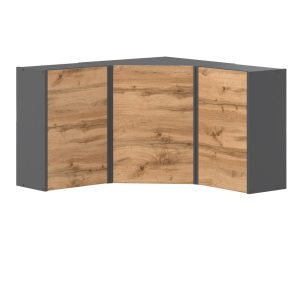 Szafka kuchenna górna duża narożna bella 90×90 szara wotan 378068 Szafka kuchenna górna duża narożna bella 90×90 szara wotan 378068