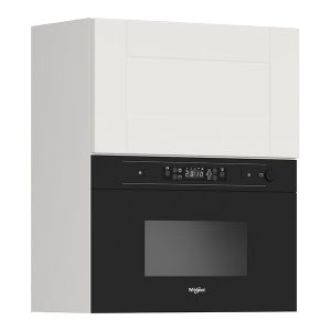 Szafka kuchenna górna Edan 60 cm z czarną mikrofalą biały canadian 664094