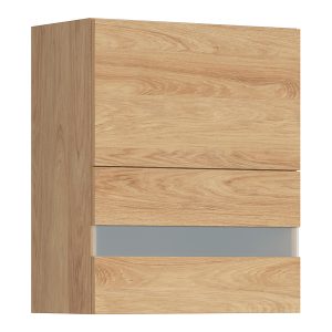 Szafka kuchenna górna Hamper 60 cm uchylna dąb hikora 398935
