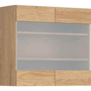 Szafka kuchenna górna Hamper 80 cm z witryną dąb hikora 398960 Szafka kuchenna górna Hamper 80 cm z witryną dąb hikora 398960