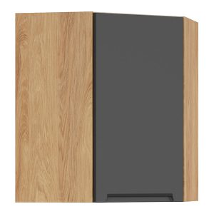 Szafka kuchenna górna Iris 60 cm narożna prawa grafitowa 454660