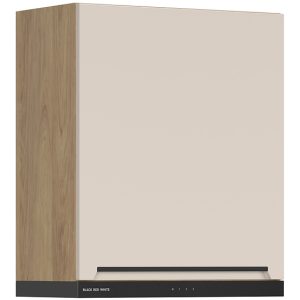 Szafka kuchenna górna Iris 60 cm prawa z czarnym okapem alhamra mat 825257
