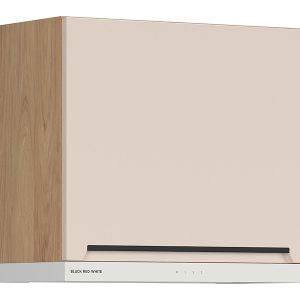 Szafka kuchenna górna Iris 60 cm z białym okapem alhamra mat 817133