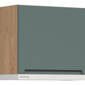 Szafka kuchenna górna Iris 60 cm z białym okapem zieleń boho mat 817137 Szafka kuchenna górna Iris 60 cm z białym okapem zieleń boho mat 817137