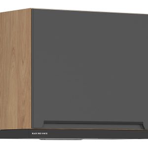 Szafka kuchenna górna Iris 60 cm z czarnym okapem grafit mat 817975 Szafka kuchenna górna Iris 60 cm z czarnym okapem grafit mat 817975