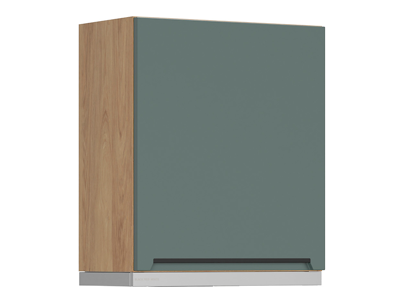 Szafka kuchenna górna Iris 60 cm z okapem inox lewa zielony boho mat 823212