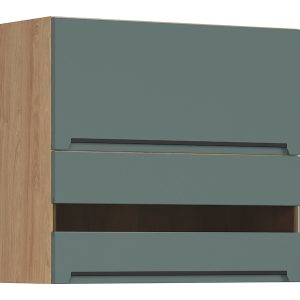 Szafka kuchenna górna Iris 80 cm z witryną uchylna zieleń boho 314518 Szafka kuchenna górna Iris 80 cm z witryną uchylna zieleń boho 314518