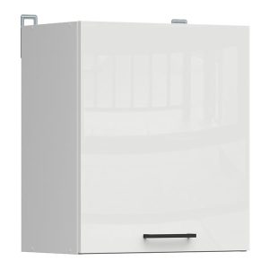 Szafka kuchenna górna Junona Line 50 cm lewa/prawa kredowy połysk 57848