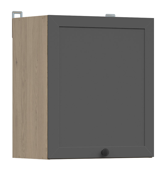 Szafka kuchenna górna Junona Line 50 cm z drzwiami lewa/prawa dąb bernstein/grafit 308979