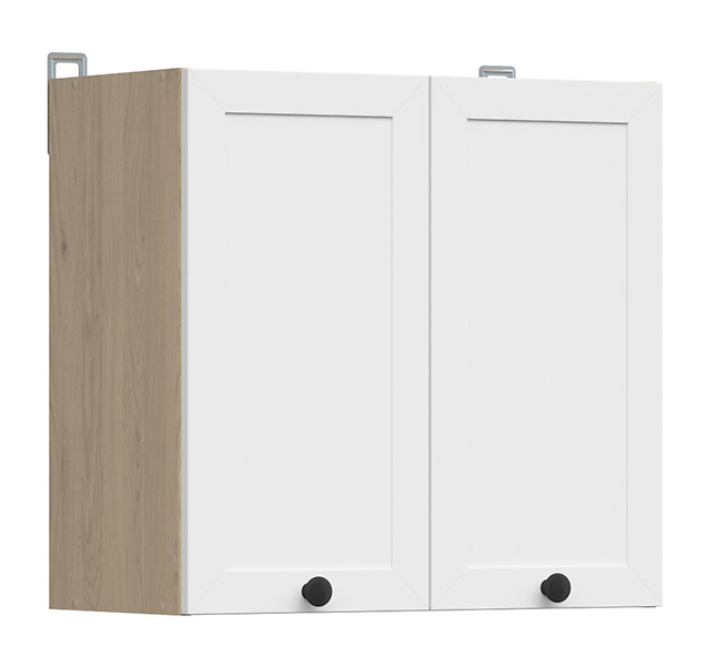 Szafka kuchenna górna Junona Line 60 cm z 2 drzwiami dąb bernstein/biały 310476