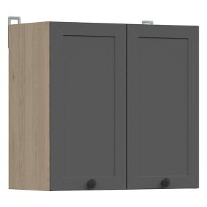 Szafka kuchenna górna Junona Line 60 cm z 2 drzwiami dąb bernstein/grafit 308977 Szafka kuchenna górna Junona Line 60 cm z 2 drzwiami dąb bernstein/grafit 308977