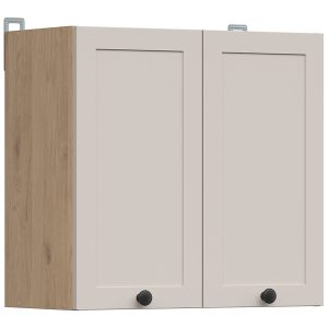 Szafka kuchenna górna Junona Line 60 cm z 2 drzwiami dąb bernstein/uni kaszmir 866381 Szafka kuchenna górna Junona Line 60 cm z 2 drzwiami dąb bernstein/uni kaszmir 866381