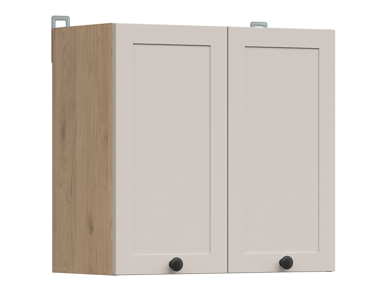 Szafka kuchenna górna Junona Line 60 cm z 2 drzwiami dąb bernstein/uni kaszmir 866381