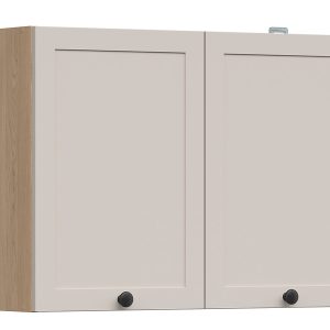 Szafka kuchenna górna Junona Line 80 cm z 2 drzwiami dąb bernstein/uni kaszmir 866383 Szafka kuchenna górna Junona Line 80 cm z 2 drzwiami dąb bernstein/uni kaszmir 866383