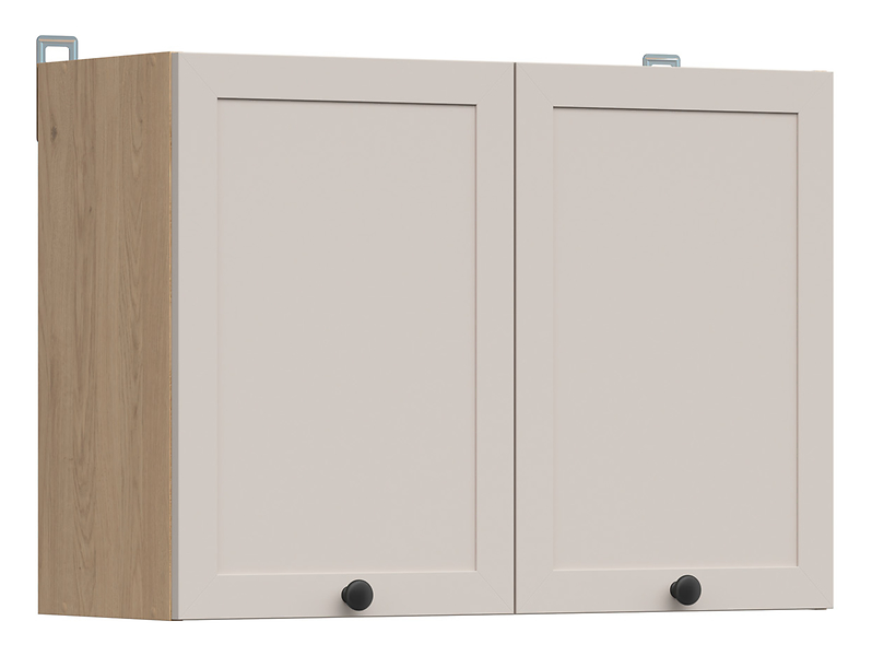 Szafka kuchenna górna Junona Line 80 cm z 2 drzwiami dąb bernstein/uni kaszmir 866383