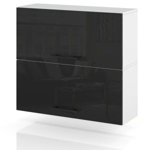 Szafka kuchenna górna klapowa 80cm spremium czarny połysk 374244 Szafka kuchenna górna klapowa 80cm spremium czarny połysk 374244