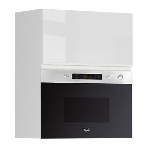 Szafka kuchenna górna Sole 60 cm z mikrofalą biały połysk 139695 Szafka kuchenna górna Sole 60 cm z mikrofalą biały połysk 139695