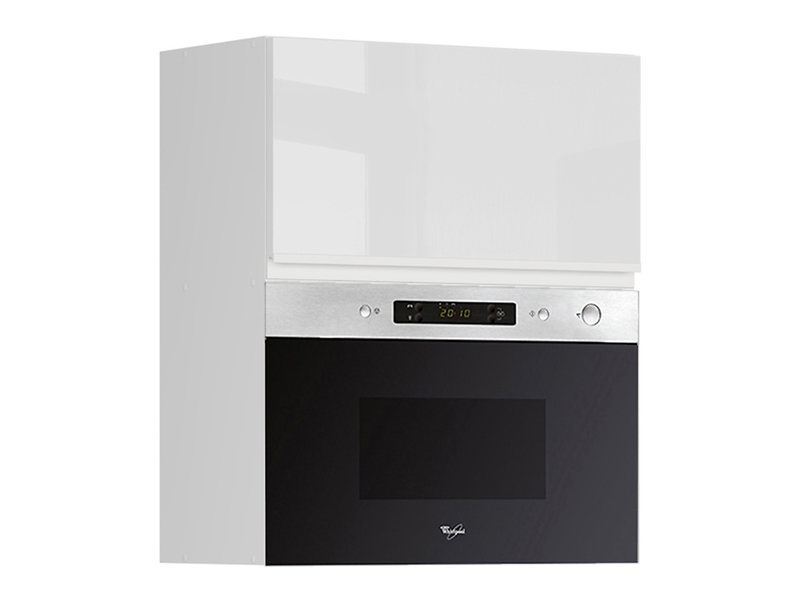 Szafka kuchenna górna Sole 60 cm z mikrofalą biały połysk 139695