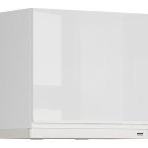 Szafka kuchenna górna Sole 60 cm z okapem biały połysk 89711 Szafka kuchenna górna Sole 60 cm z okapem biały połysk 89711