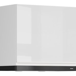 Szafka kuchenna górna Sole 60 cm z okapem biały połysk 89712 Szafka kuchenna górna Sole 60 cm z okapem biały połysk 89712