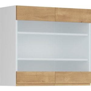 Szafka kuchenna górna Sole 80 cm dwudrzwiowa z witryną dąb arlington 50811 Szafka kuchenna górna Sole 80 cm dwudrzwiowa z witryną dąb arlington 50811