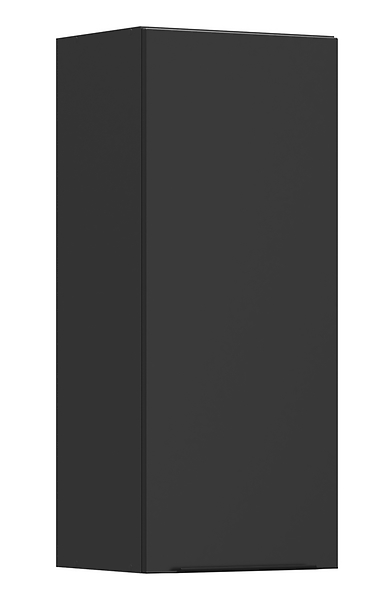 Szafka kuchenna górna Sole L6 40 cm prawa czarny mat 185551