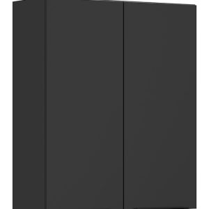 Szafka kuchenna górna Sole L6 80 cm dwudrzwiowa czarny mat 185566