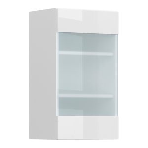Szafka kuchenna górna Top Line 40 cm prawa z witryną biały połysk 37076 Szafka kuchenna górna Top Line 40 cm prawa z witryną biały połysk 37076
