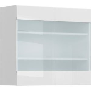Szafka kuchenna górna Top Line 80 cm dwudrzwiowa z witryną biały połysk 36786 Szafka kuchenna górna Top Line 80 cm dwudrzwiowa z witryną biały połysk 36786