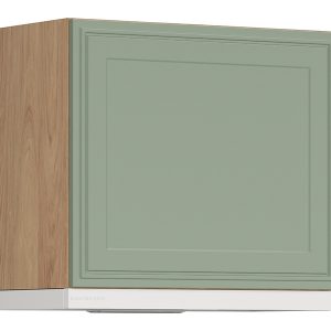Szafka kuchenna górna Verdi 60 cm uchylna z białym okapem szałwia mat 926297 Szafka kuchenna górna Verdi 60 cm uchylna z białym okapem szałwia mat 926297