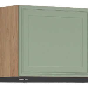 Szafka kuchenna górna Verdi 60 cm uchylna z czarnym okapem inox szałwia mat 926296 Szafka kuchenna górna Verdi 60 cm uchylna z czarnym okapem inox szałwia mat 926296
